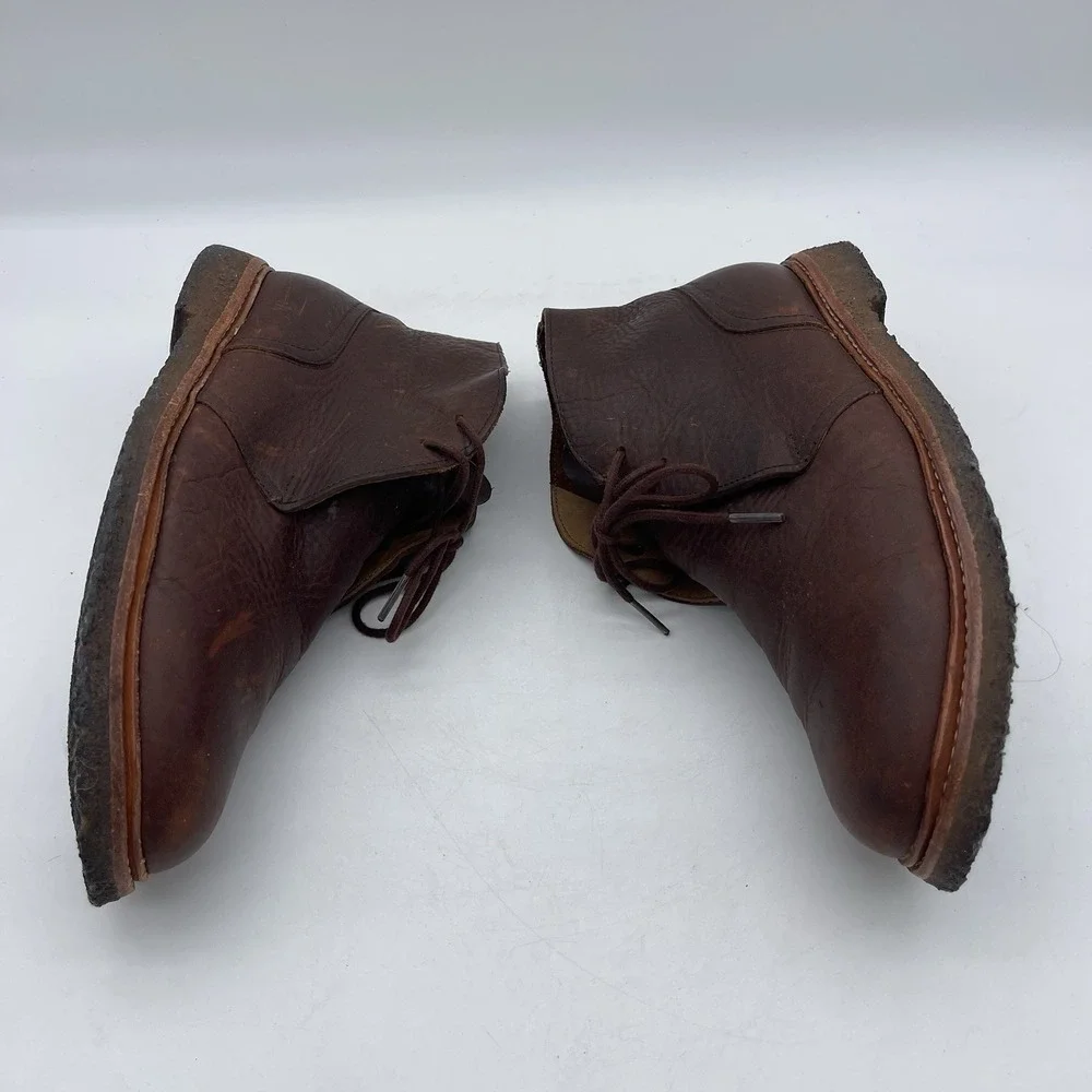 Polo Ralph Lauren Karlyle Mens Approximate Size 9/9.5 Chukka Boots Brown Leather